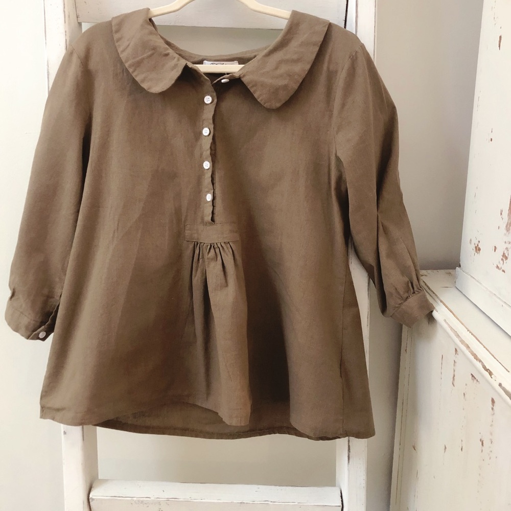 Collard peasant top - Picture 2 of 4